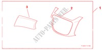 INTERIOR LH CTR PANEL & UPR BOX LID PANEL DESIGN A for Honda JAZZ 1.4 LS 5 Doors 5 speed manual 2009