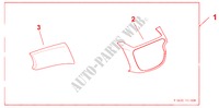 INTERIOR RH CTR PANEL & UPR BOX LID PANEL DESIGN B for Honda JAZZ 1.4 ES 5 Doors Intelligent Manual Transmission 2009