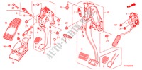 PEDAL (LH) for Honda JAZZ 1.4 LS 5 Doors 5 speed manual 2009