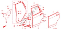 REAR DOOR PANEL for Honda JAZZ 1.2 LSRE 5 Doors 5 speed manual 2009