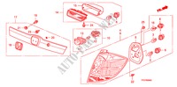 TAILLIGHT/LICENSE LIGHT (1) for Honda JAZZ 1.5 LXE 5 Doors 5 speed manual 2009