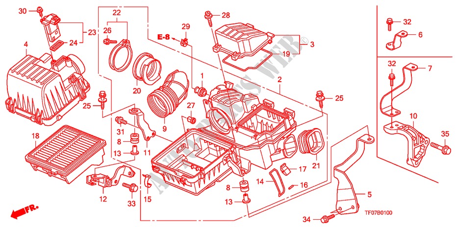 AIR CLEANER for Honda JAZZ 1.4 ES 5 Doors Intelligent Manual Transmission 2009