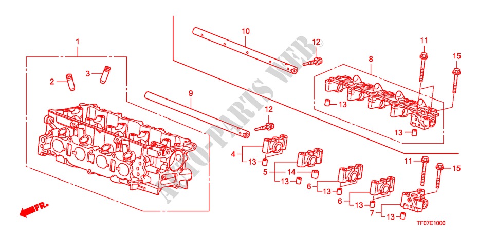CYLINDER HEAD for Honda JAZZ 1.4 ES 5 Doors Intelligent Manual Transmission 2009