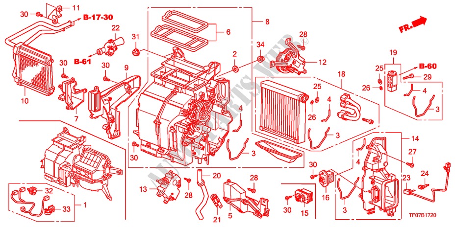 HEATER UNIT (LH) for Honda JAZZ 1.4 COMF TEMP TIRE 5 Doors Intelligent Manual Transmission 2009
