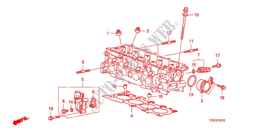 SPOOL VALVE for Honda JAZZ 1.4 ELEG TEMP TIRE 5 Doors Intelligent Manual Transmission 2009