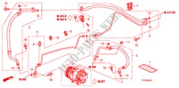 AIR CONDITIONER(HOSES/PIP ES)(RH) for Honda JAZZ 1.4 EX 5 Doors 5 speed manual 2010