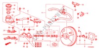 BRAKE MASTER CYLINDER/MAS TER POWER(RH)(1) for Honda JAZZ 1.4 EX 5 Doors 5 speed manual 2010