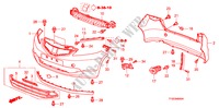 BUMPERS(1) for Honda JAZZ 1.2 SE   TEMP TIRE 5 Doors 5 speed manual 2010