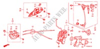 FRONT DOOR LOCK/OUTER HAN DLE(1) for Honda JAZZ 1.2 SE   TEMP TIRE 5 Doors 5 speed manual 2010