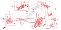 FRONT DOOR LOCK/OUTER HAN DLE(2) for Honda JAZZ 1.2 LSRE 5 Doors 5 speed manual 2010