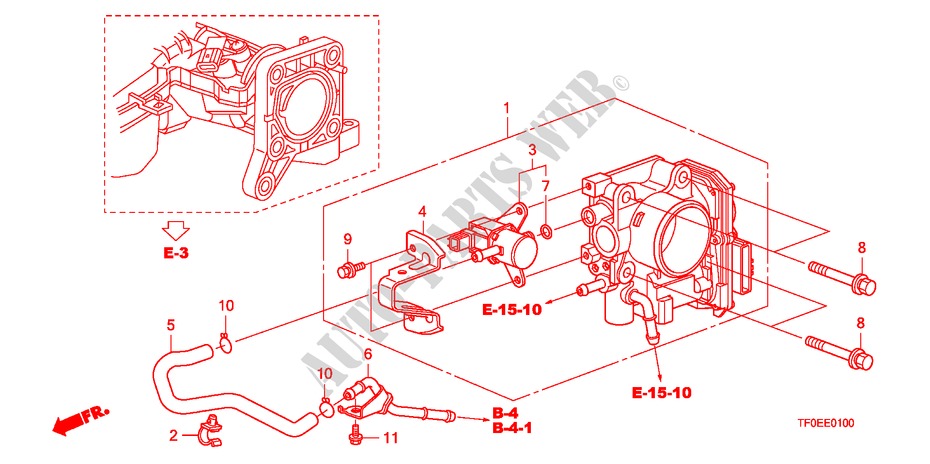 THROTTLE BODY for Honda JAZZ 1.4 LSS 5 Doors Intelligent Manual Transmission 2010