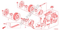 AIR CONDITIONER(COMPRESSO R) for Honda JAZZ 1.4EX 5 Doors 5 speed manual 2011