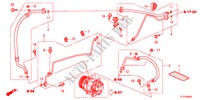 AIR CONDITIONER(HOSES/PIP ES)(LH) for Honda JAZZ 1.2LSE 5 Doors 5 speed manual 2011
