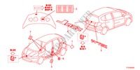 EMBLEM/CAUTION LABEL for Honda JAZZ 1.4EX 5 Doors 5 speed manual 2011