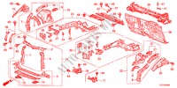 FRONT BULKHEAD/DASHBOARD for Honda JAZZ 1.4EX 5 Doors 5 speed manual 2011