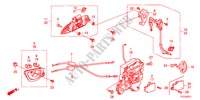 FRONT DOOR LOCK/OUTER HAN DLE(2) for Honda JAZZ 1.4EX 5 Doors 5 speed manual 2011