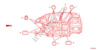 GROMMET(LOWER) for Honda JAZZ 1.4EX 5 Doors 5 speed manual 2011