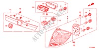 TAILLIGHT/LICENSE LIGHT(1 ) for Honda JAZZ 1.5EXT 5 Doors 5 speed manual 2011