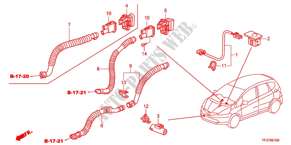 AIR CONDITIONER(SENSOR/AU TO AIR CON.) for Honda JAZZ 1.4EX 5 Doors Intelligent Manual Transmission 2011