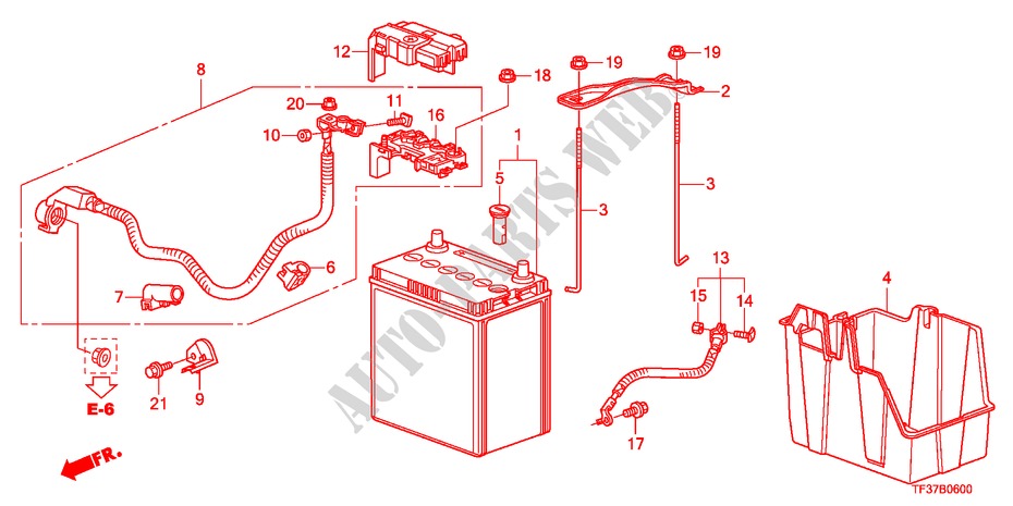 BATTERY for Honda JAZZ 1.4EX 5 Doors Intelligent Manual Transmission 2011