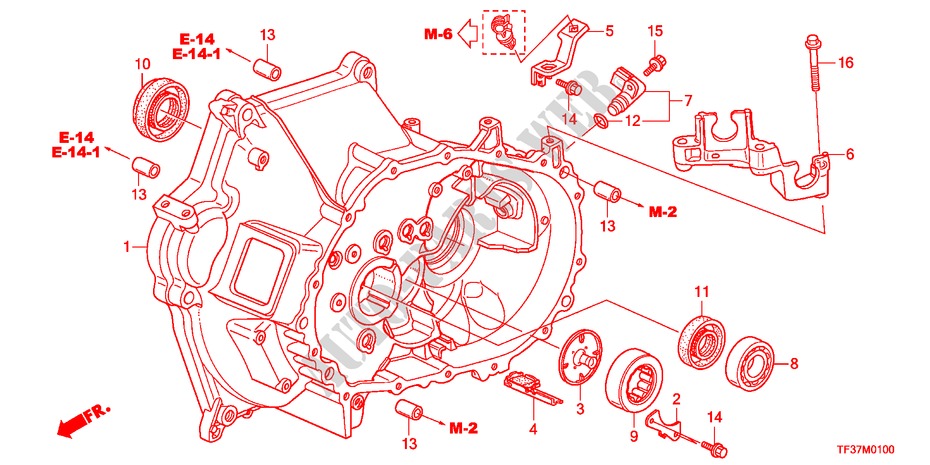 CLUTCH CASE(MT) for Honda JAZZ 1.4EX 5 Doors 5 speed manual 2011