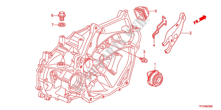 CLUTCH RELEASE(MT) for Honda JAZZ 1.2SE 5 Doors 5 speed manual 2011