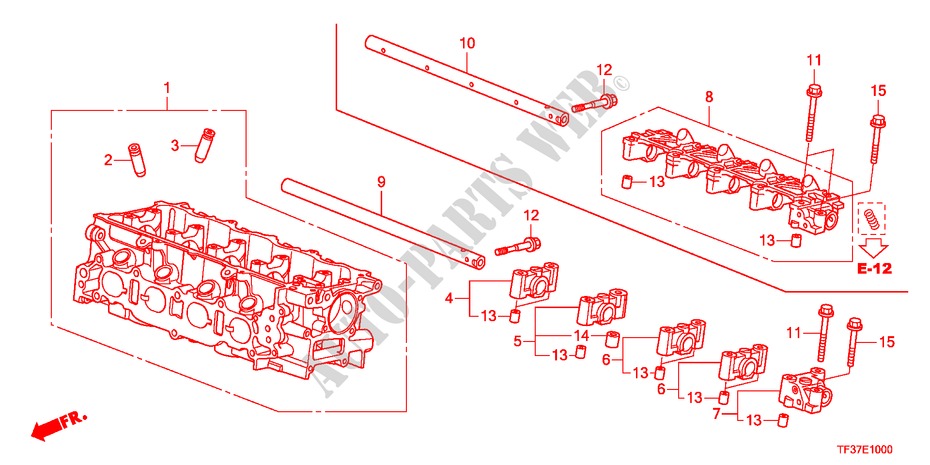 CYLINDER HEAD for Honda JAZZ 1.4EX 5 Doors Intelligent Manual Transmission 2011