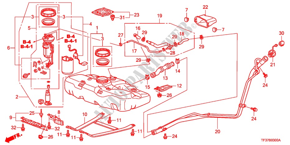 FUEL TANK for Honda JAZZ 1.4EX 5 Doors Intelligent Manual Transmission 2011