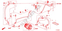 AIR CONDITIONER(HOSES/PIP ES)(LH) for Honda JAZZ 1.2S 5 Doors 5 speed manual 2012