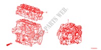 ENGINE ASSY./TRANSMISSION  ASSY. for Honda JAZZ 1.4LS    TEMP TIRE 5 Doors 5 speed manual 2012