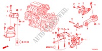 ENGINE MOUNT(CVT) for Honda JAZZ 1.4S     TEMP TIRE 5 Doors full automatic 2012