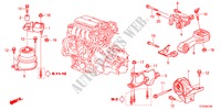 ENGINE MOUNT(MT) for Honda JAZZ 1.4LS 5 Doors 5 speed manual 2012