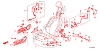 FRONT SEAT(R.) for Honda JAZZ 1.4LSH   TEMP TIRE 5 Doors full automatic 2012
