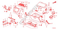 INSTRUMENT PANEL GARNISH( PASSENGER SIDE)(LH) for Honda JAZZ 1.4LSH   TEMP TIRE 5 Doors full automatic 2012