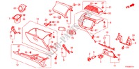 INSTRUMENT PANEL GARNISH( PASSENGER SIDE)(RH) for Honda JAZZ 1.4EX 5 Doors 5 speed manual 2012