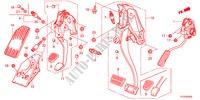 PEDAL(LH) for Honda JAZZ 1.4LSH   TEMP TIRE 5 Doors full automatic 2012