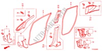 PILLAR GARNISH for Honda JAZZ 1.5EX 5 Doors 5 speed manual 2012