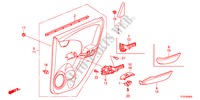REAR DOOR LINING for Honda JAZZ 1.2S     TEMP TIRE 5 Doors 5 speed manual 2012