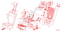 REAR SEAT(R.) for Honda JAZZ 1.4LS    TEMP TIRE 5 Doors 5 speed manual 2012