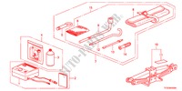 TOOL/JACK for Honda JAZZ 1.4S     TEMP TIRE 5 Doors 5 speed manual 2012