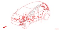 WIRE HARNESS(2)(LH) for Honda JAZZ 1.4LS    TEMP TIRE 5 Doors 5 speed manual 2012