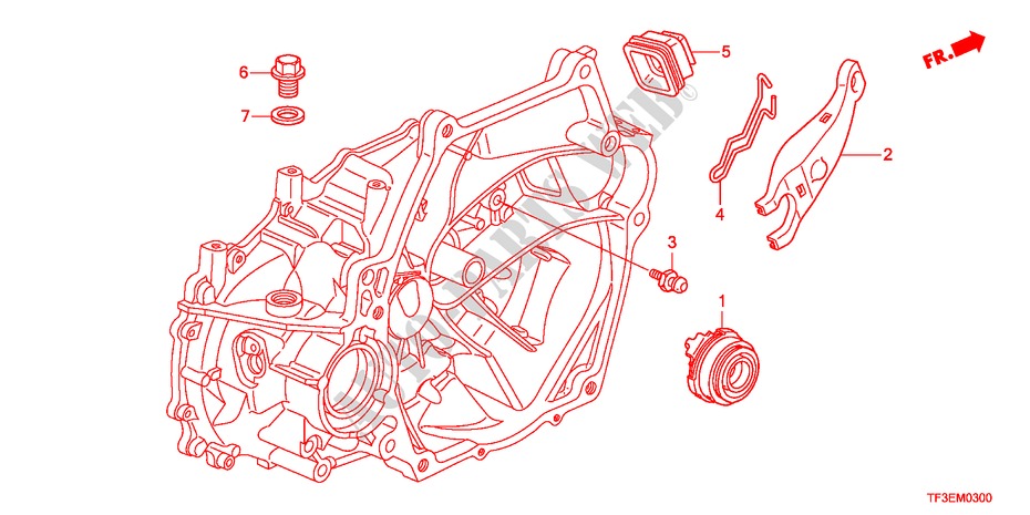 CLUTCH RELEASE for Honda JAZZ 1.2LS 5 Doors 5 speed manual 2012