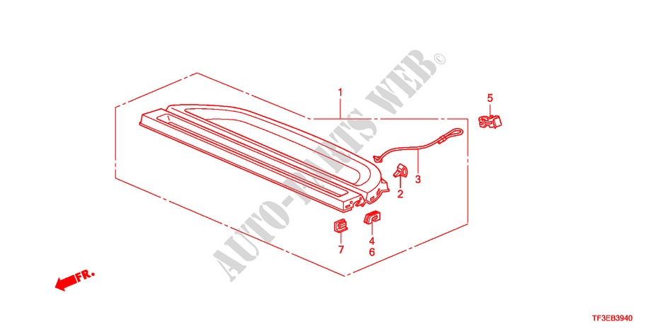SHELF for Honda JAZZ 1.4ES 5 Doors 5 speed manual 2012