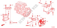 ENGINE MOUNT for Honda JAZZ HYBRID IMA-S    TEMP TIRE 5 Doors full automatic 2012