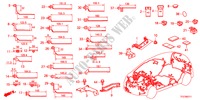 HARNESS BAND/BRACKET(LH) for Honda JAZZ HYBRID IMA-S    TEMP TIRE 5 Doors full automatic 2012
