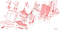 REAR SEAT(L.) for Honda JAZZ HYBRID IMA-H    TEMP TIRE 5 Doors full automatic 2012