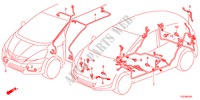 WIRE HARNESS(1)(LH) for Honda JAZZ HYBRID IMA-H    TEMP TIRE 5 Doors full automatic 2012