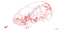 WIRE HARNESS(2)(LH) for Honda JAZZ HYBRID IMA-S    TEMP TIRE 5 Doors full automatic 2012