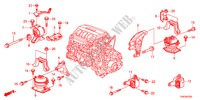 ENGINE MOUNTS for Honda ODYSSEY EXL 5 Doors 5 speed automatic 2011
