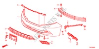 FRONT BUMPER for Honda ODYSSEY LX 5 Doors 5 speed automatic 2011